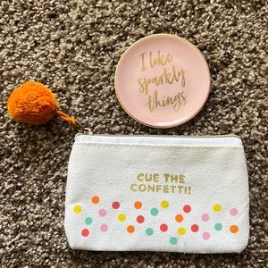 Jewelry dish and travel bag